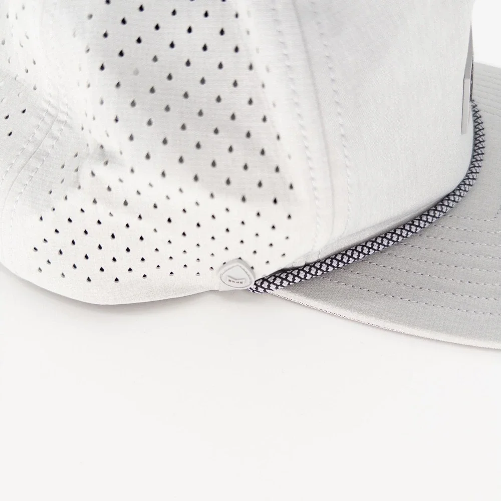 NEW Melin Mens XL Coronado Brick Hydro Hat Heather Gray Performance Snapback NWT
